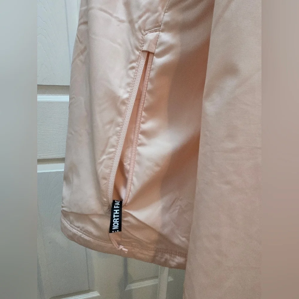The North Face Women's Light Pink Hooded Windbreaker Jacket, Size L - Picture 3 of 16